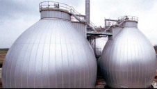 Anaerobic digesters at Reading Sewage Treatment Works, which belong to Thames Water
